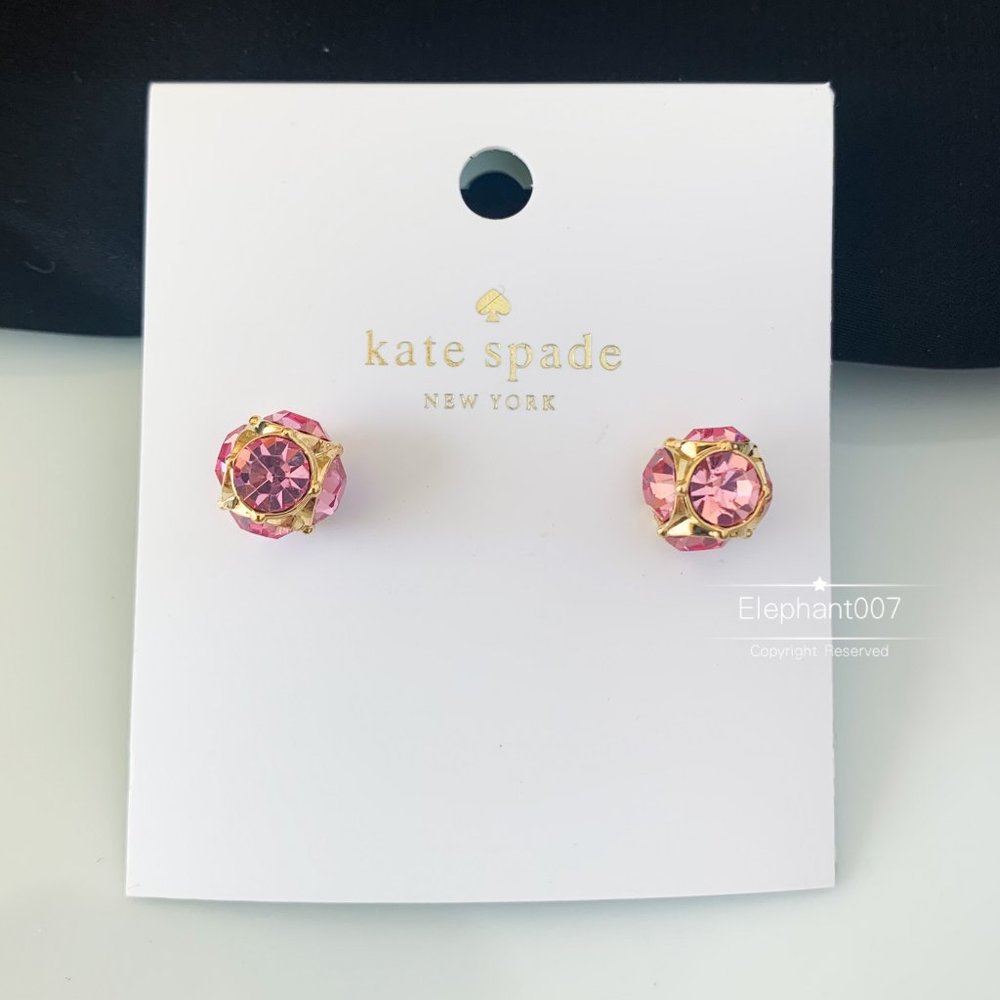 Kate Spade earrings pink crystal earrings